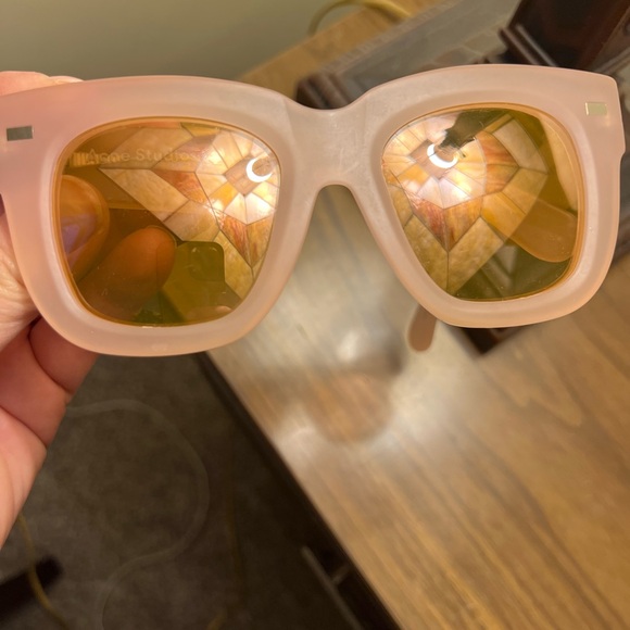 Acne Studios $395 Library sunglasses in pink acetate; good used condition! - Picture 11 of 12